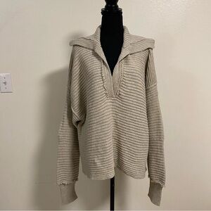 Free People Sweater Women’s Size Large Pebble marlie pullover sweater Chiqutia
